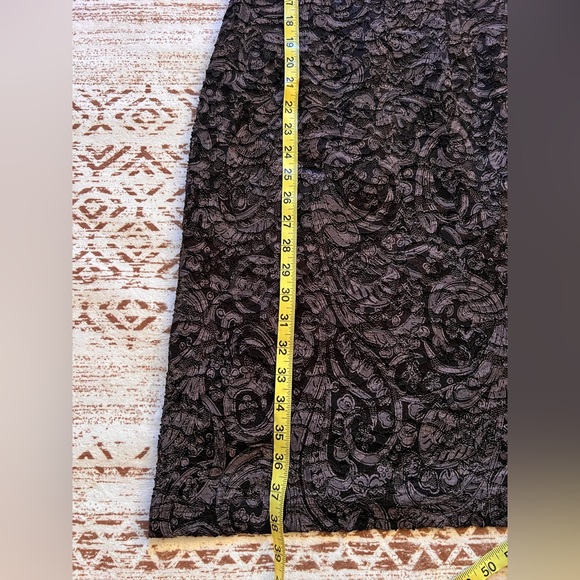 Mystic Black Floral Lace Midi Dress - Picture 6 of 7